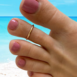 2mm Sterling or Gold Toe Ring