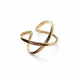 CrissCross Adj Toe Ring