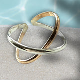 CrissCross Adj Toe Ring