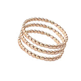 Mini Flat Bee Stack Toe Rings