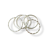 Five Toe Rings Variety Stack