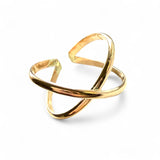CrissCross Adj Toe Ring