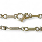 Antique Silver Bar Chain Anklet or Bracelet