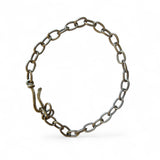Oval Antique Silver Chain Anklet or Bracelet