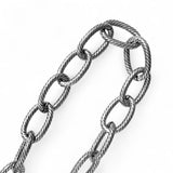 Oval Antique Silver Chain Anklet or Bracelet