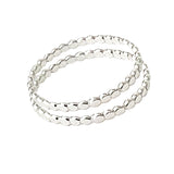 Mini Flat Bee Stack Toe Rings