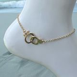 Handcuff 18k Gold Filled Rolo Chain Anklet