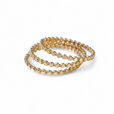 Mini Flat Bee Stack Toe Rings