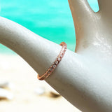 CZ Micro Eternity Rose Gold Finger or Thumb Ring