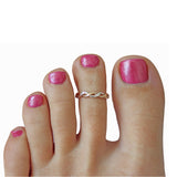 Braid Twine Medley Sterling & Gold Fill Toe Ring