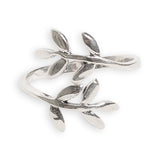 Leaf Wrap Sterling Adj Toe Ring