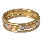 Bee 3 Color Stack Toe Rings