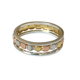 Bee 3 Color Stack Toe Rings