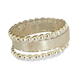 3mm Flat Bee Stack Toe Rings
