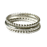 Bee Bee Stack Sterling Ring