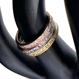 CZ Micro Eternity Band 14K Gold Toe Ring