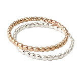 Mini Flat Bee Stack Toe Rings