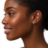 Bamboo Clicker Gold Fill Hoops
