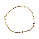 Cross Chain Gold Filled Anklet