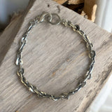 Distressed Heavy Link Silver Chain Anklet or Bracelet - SOLD OUT