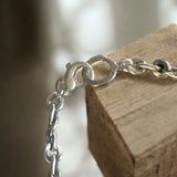 Distressed Heavy Link Silver Chain Anklet or Bracelet - SOLD OUT
