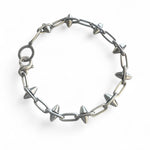 Spiked Silver Chain Anklet or Bracelet