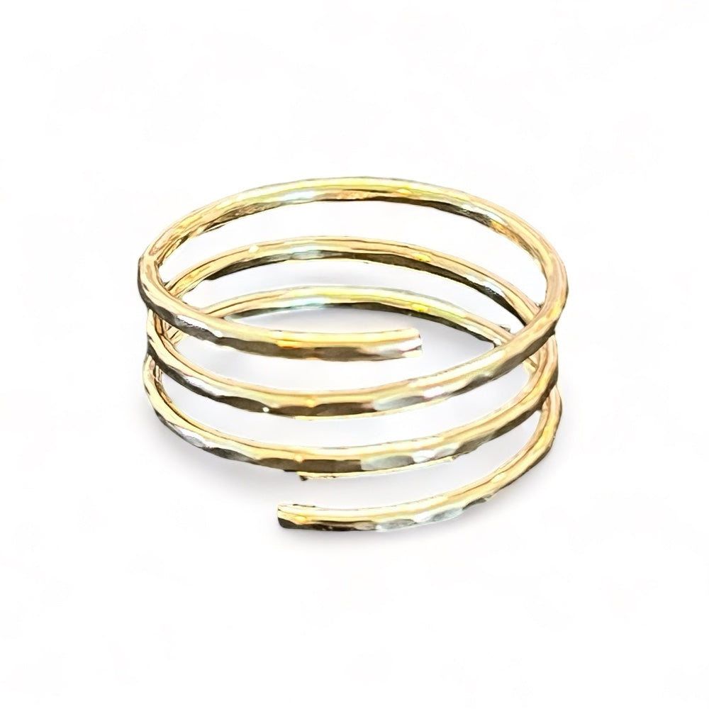 Spiral Gold Fill Finger or Thumb Ring