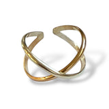 CrissCross Adj Toe Ring