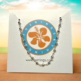 Silver Bead anklet on a toerings.com gift card 