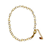 Gold Heart Chain Anklet
