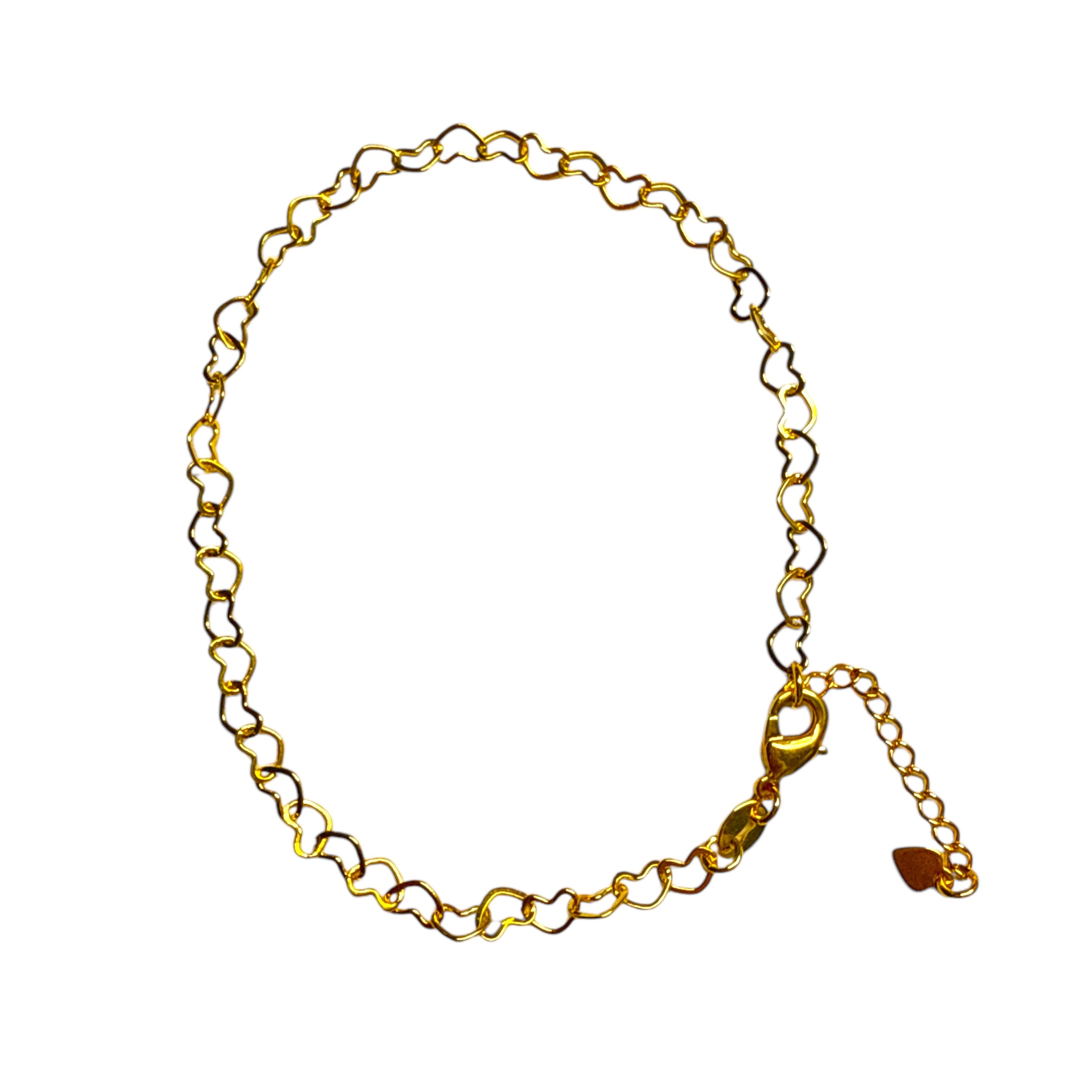 Gold Heart Chain Anklet