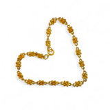 French Floral Knot Gold Filled Anklet