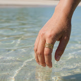 Four Band Medium Stackable Rings