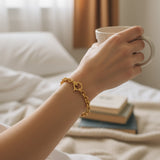 Carabiner Clasp Rolo Gold Fill Bracelet 7"