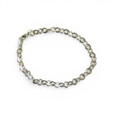 Oval Link Silver Chain Anklet
