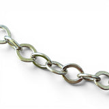 Oval Link Silver Chain Anklet