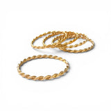 Braid Skinny Classic Gold Fill Ring