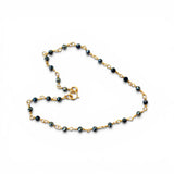 Midnight Black Spinel Anklet