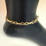 Gold Bar Chain Anklet