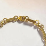 Gold Bar Chain Anklet