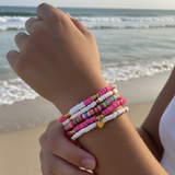 Friendship Bracelets / Heishi Surfer Beads - Set of 6