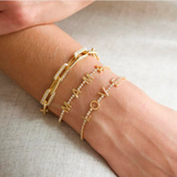 Love or Mama CZ 18k Gold Fill Bracelet