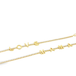 Love and Mama CZ Gold Filled Bracelets for Valentines or Mother's Day