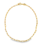 Mini Paper Clip Anklet