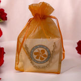 heart charm anklet in organza bag