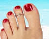 Braid Stack Sterling & Gold Fill Adj Toe Ring