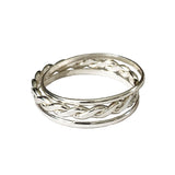 Skinny Bands & Medium Braid Stackable Toe Rings