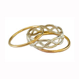 Celtic Weave Stack Toe Rings