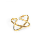 CrissCross Adj Toe Ring