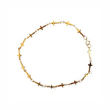 Cross Chain Gold Filled Anklet